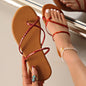 Summer Women's Golden Plus Size Beach Slippers Casual