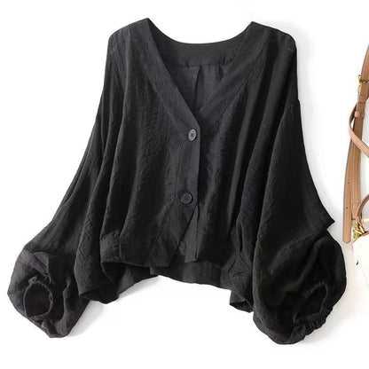 Loose-fitting Lightweight Thin Short Coat